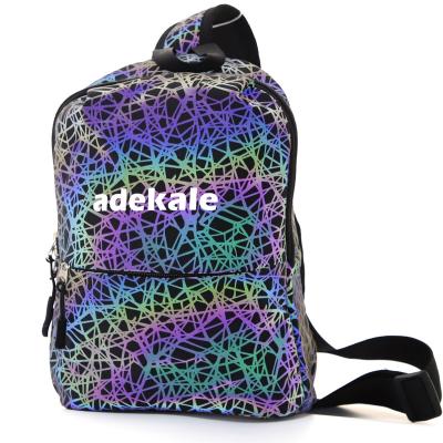 China High Quality Custom Holographic Glowing Reflective Basketball Bag for sale