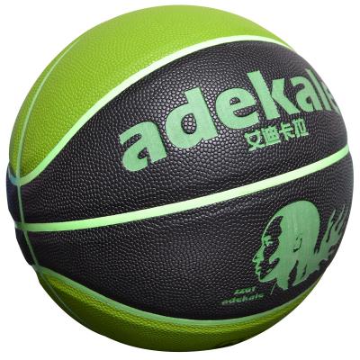 China Outdoor Game Customize Printed Your Own Mini Basketball Luminous Glow In The Dark Light Up Sports Balls Custom Logo Glowing Size 7 for sale