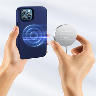 China Genuine liquid silica gel +PC+ microfiber TOTU hot sale mobile phone case, magnetic suction case for IP 12 case for sale