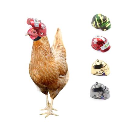 China Factory Direct Selling Concise Creative Pet Chicken Protective Helmet Christmas Chicken Hat for sale