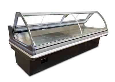 China Butchery Shop Deli Display Refrigerator Meat Display Fridge Showcase With Back Sliding Door for sale