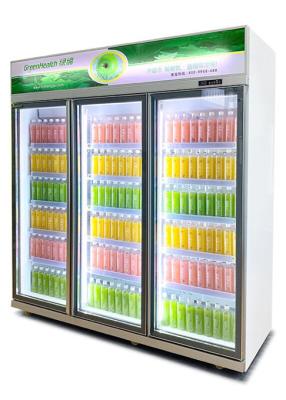 China Auto Rebound Door 5 Layers Commercial Refrigerator Supermarket Beverage Cooler for sale