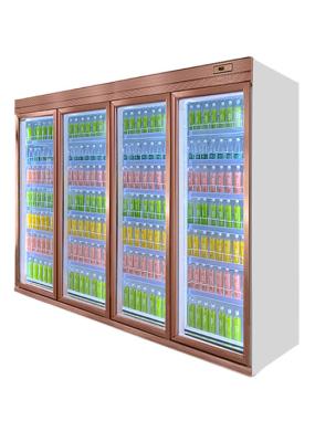 China Supermarket Eco Friendly Commercial Drink Fridge Display Wine Chiller Flat Head for sale