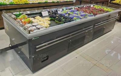 China Island Display Fridge Fruit Display Cooler Supermarket Refrigeration Equipment for sale