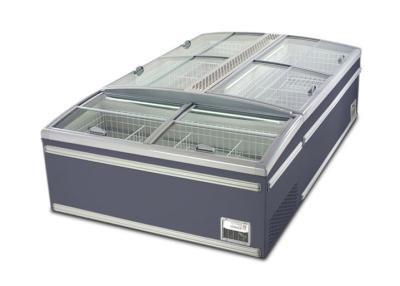 China Commercial refrigeration Upright Island Combination Freezer -18 Degree Eco Friendly for sale