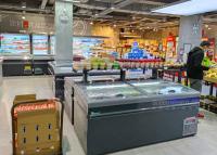 Κίνα R600a θωρακικός καταψύκτης για το γλιστρώντας ψυγείο νησιών πορτών γυαλιού υπεραγορών προς πώληση