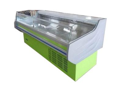 China Peixe Carne Frutos do mar Mesa de exibição Frigorífico Vitrine Para Supermercado Congelador Horizontal à venda