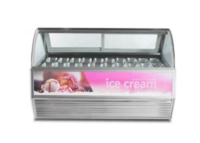 Cina Supermercato Display gelato 10 / 12Pans Freezer Gelato Display Freezer in vendita