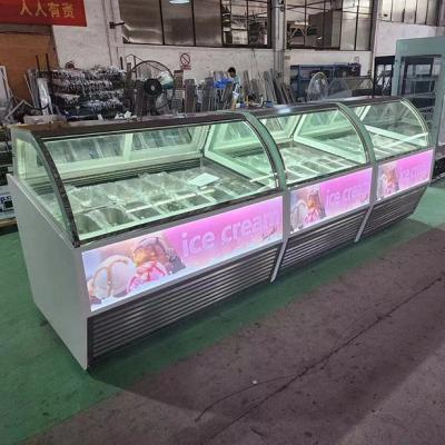 China -22 Grad Ultra-Niedrigtemperatur Eiscreme Ausrüstung Eiscreme Gefrierschrank Schaufenster zu verkaufen