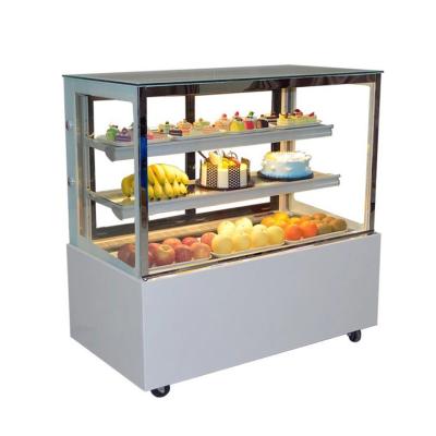 China Danfoss Compressor Customized Style Cake Display Freezer Dessert Showcase for sale