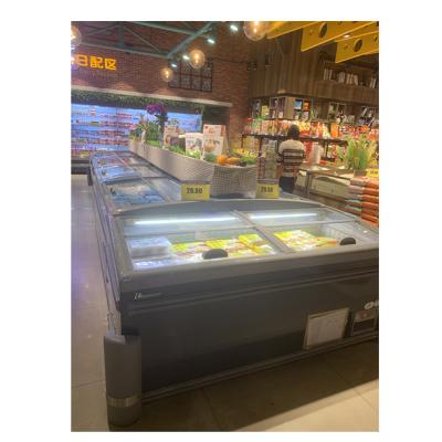 China Supermarket Seafood/Frozen Products/Meatballs/Food Frozen Storage Island Cabinet Freezer for sale