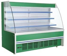 China Commercial Open Front Fruit Display Chiller For Store With Air Cooler 1100W for sale