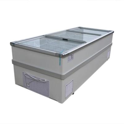 China Large Combined Deep Island Freezer For Ice Cream / Fronzen Food Static Cooling for sale