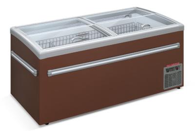 China Elegant Anti -  Collision  Supermarket Island Freezer Temperature -18~-22℃ for sale