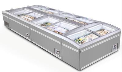 Chine Top glass sliding door mobile deep chest freezer single temperature island display freezer à vendre