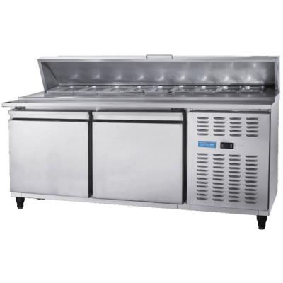 China Pizza Refrigeration Workbench Under Counter Freezer Water Bar Milk Tea Shop Equipment Full Set Freezer for sale