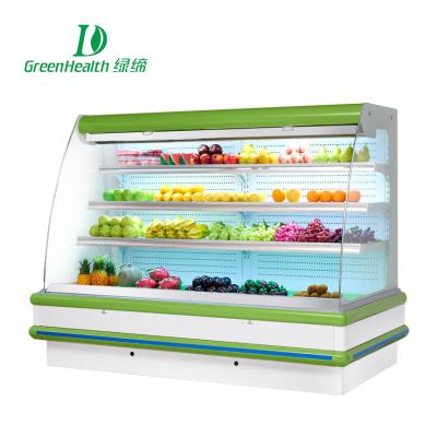 China Upright Cold Fan Cooling Multideck Vegetable Chiller Showcase 380v Remote System for sale