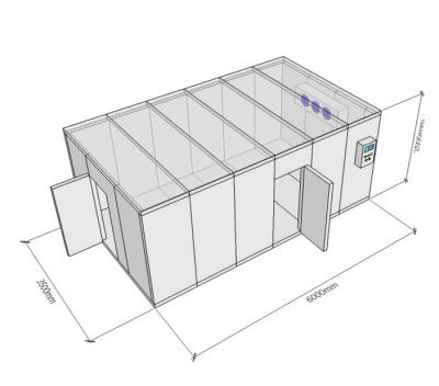 Cina Magazzino di conservazione frigorifera di capacità di Refrigeratied del compressore modulare modulare delle celle frigorifere grande in vendita