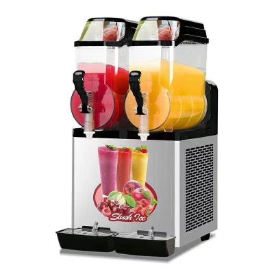 China Digital Thermostat Ice Slush Machine Big Capacity 15L*2 Double Tanks for sale