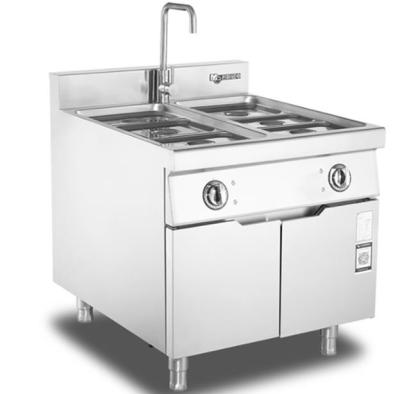 China Aquecedor de alimento elétrico contrário de Bain Marie do fogão de cozimento do alimento do bufete de aço inoxidável com armário à venda