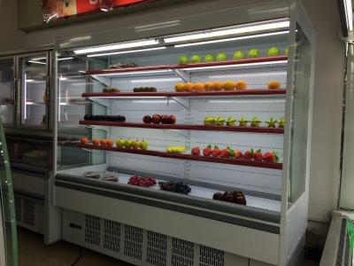 China 2m Multideck Open Chiller Open Multideck Display Fridge Danfoss Compressor Remote for sale