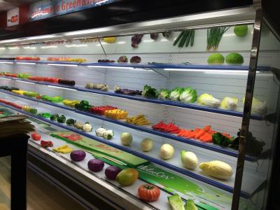 China Supermarket Energy Saving Multideck Open Chiller / Open Face Cooler for sale