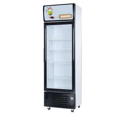 China 280L Commercial Display Fridge Beer Display Beverage Single Door Fridge With Shleves for sale