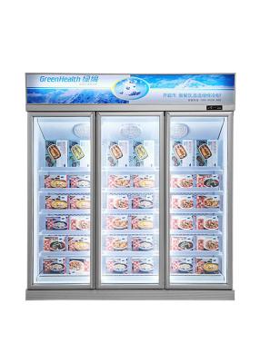 China 5 Adjustable Shelf R134 Vertical Display Freezer Commercial Upright Fridge for sale