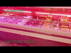 Deli Meat Display Freezer Refrigerator 550W R22a / R134a For Supermarket