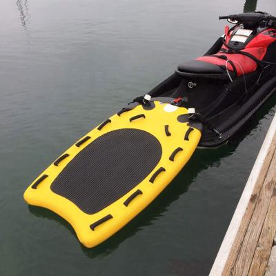 China Unisex Inflatable 170x100x10cm Inflatable Extraction Board Wave Board Rescue Lifeguard Rescue Board Jet Ski Sled for sale