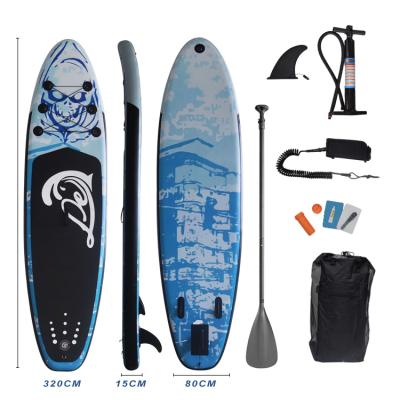 China 320x80x15cm Factory Unisex Custom Drop Stitch Inflatable Surfboard Stand Up Paddle Board for sale