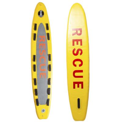 China Unisex Fast Delivery 320x60x15cm Inflatable Lifeguard Survival Equipment Rescue Surf Rescue Board for sale