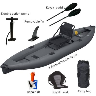 China Inflatable drift kayak/kayak/canoe fishing kayak inflatable sea kayak fishing boat kayak drop point for sale