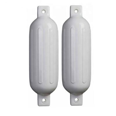 China UV Protection D140xH500mm G Series White Fenders Pontoon Boat Fender With Reinforced Rib Design for sale