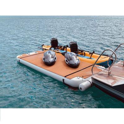 China Fishing Fishing Inflatable Floating Dock C Dock Inflatable Dock Boat Sea Scooter Inflatable Dock for sale