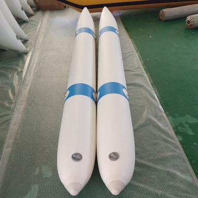 China 300x30cm High Quality 0.9mmPVC Inflatable Sea Banana Boat Tubes Floating Water Bike Buoy L300xDia30cm for sale