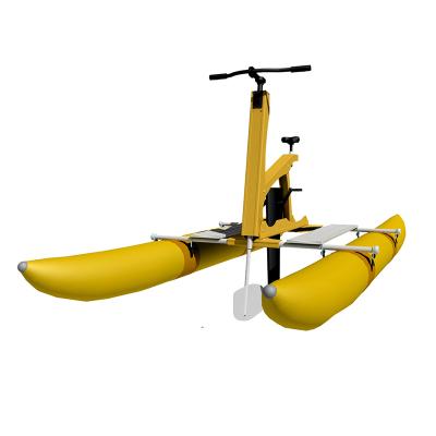 China Durable PVC Aluminum Alloy Frame Aviation Lake Pontoon Tube Inflatable Water Bicycle Bike for sale