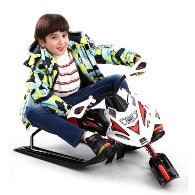 China Outdoor Skiing Scooter Winter Sports And Toys Kids Fun Snow Sled Sled Rider Snow Sleigh Steering Scooter With Brakes for sale