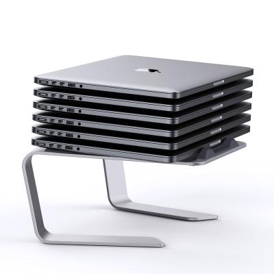 China 2022 Metal Products Ergonomic Aluminum Notebook Stand Tending Detachable Desk Laptop Stand for Apple for MacBook for sale