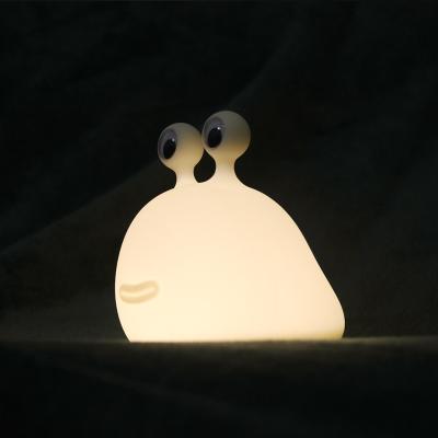 China Dimmable Baby Touch Sensor Night Light Soft Silicone Ingot Smart Light Safe Soft Night Light Cute Animal Kids Bedroom Led Lamp for sale