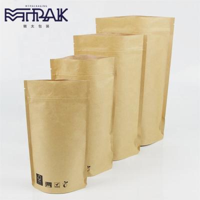 China All Valve Aluminum Foil Coffe Bag Kraft Paper Packaging Flat Bottom Ziplock Pockets Custom Customized for sale