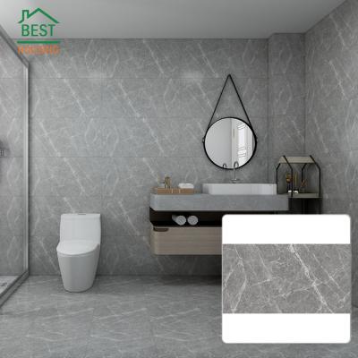 China Hot Selling Non Slip Bathroom Tile Design Modern Dark Gray Ceram Wall 4X8 Toilet Bathroom Ceramic Tiles for sale