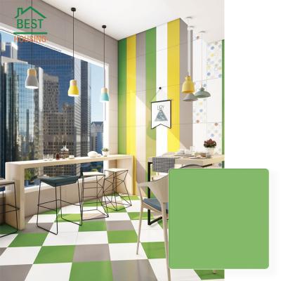 China 600x600 modern design modern interior matte green ceramic wall tile for sale