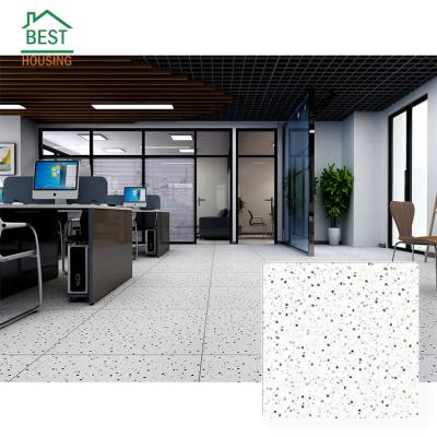 China Large Size Warm Matte Finish Firebrick Sale Rustic Terrazzo Tiles Glazed Porcelain Art Ceramic Floor Tile for sale