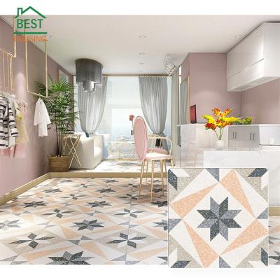 China Firebrick Customized Tiles 800x800 Non-Slip Rustic Matte Large Terrazzo Finish Ceramic Floor Tile for sale