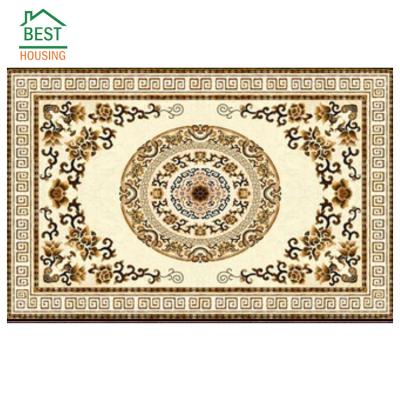 China Modern Europe 120*180 Polished Medallion Carpet Tiles With Decorative Gold Flooring for sale