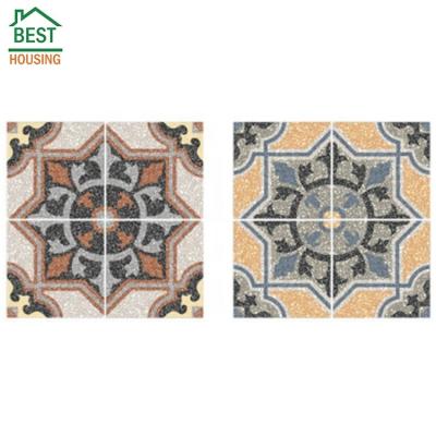 China Modern Colorful Mosaic Floor Pattern Tile 200x200mm for sale