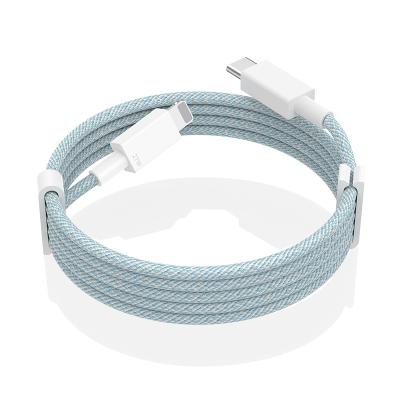 China Fast Charging + Data Transmission New 27W Nylon Braided Cable pd20W C-8PIN Super Fast Charging CL Data Cable for sale