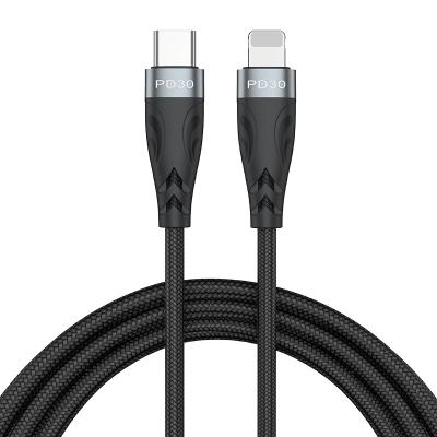 China Multi Cable Nylon Metal Data Transfer Function USB-c Charging Cable To 8pin20W Power Adapter Mobile Phone USB Cl PD30W For iphone12 13 Data Cable for sale