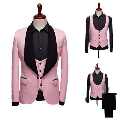 China wholesale hot sale Anti-wrinkle suit blazers for men lace up color 3 piece suit man suit custom for sale